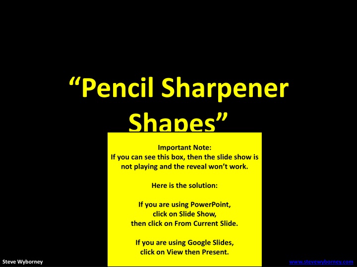 pencil sharpener shapes