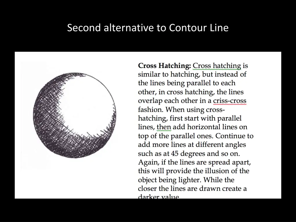 second alternative to contour line