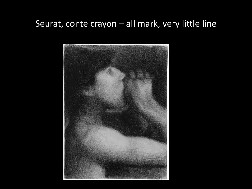 seurat conte crayon all mark very little line