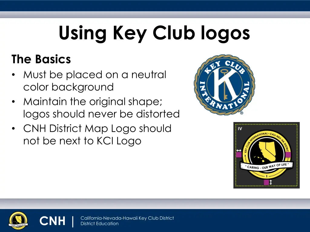 using key club logos