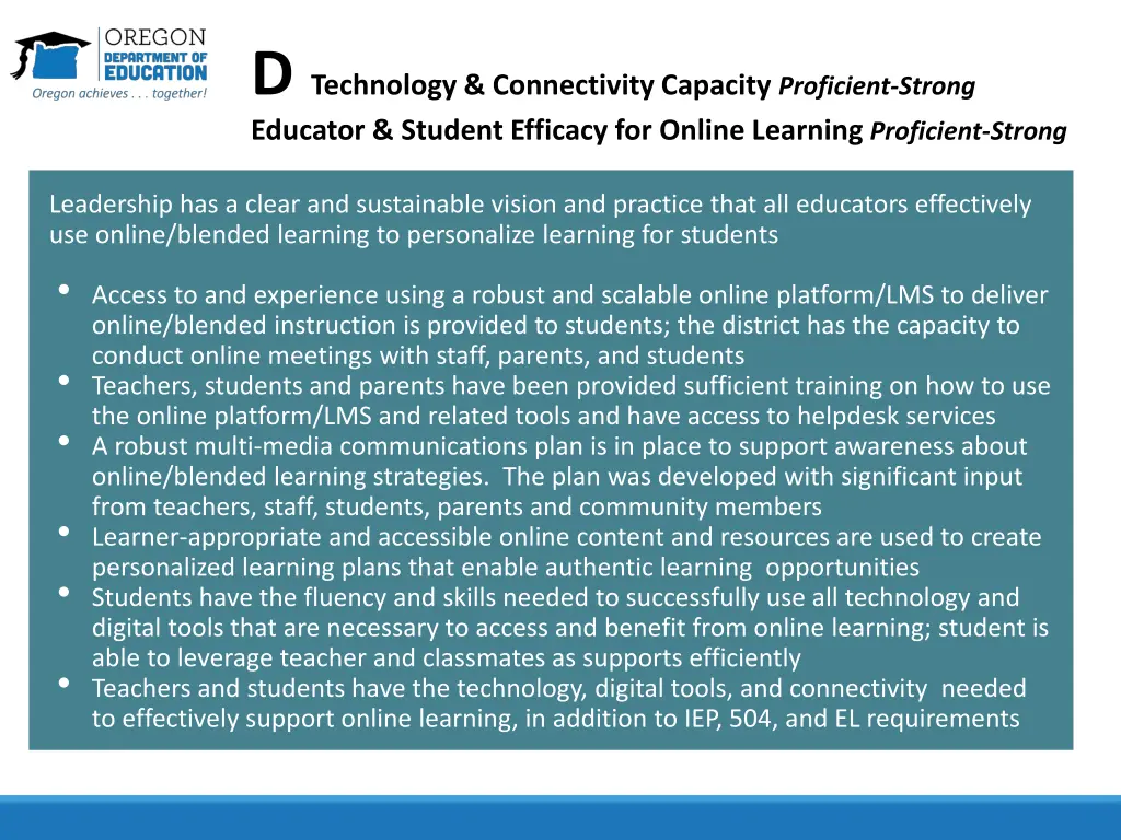 d technology connectivity capacity proficient