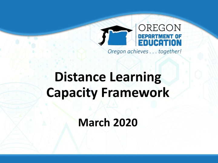 distance learning capacity framework