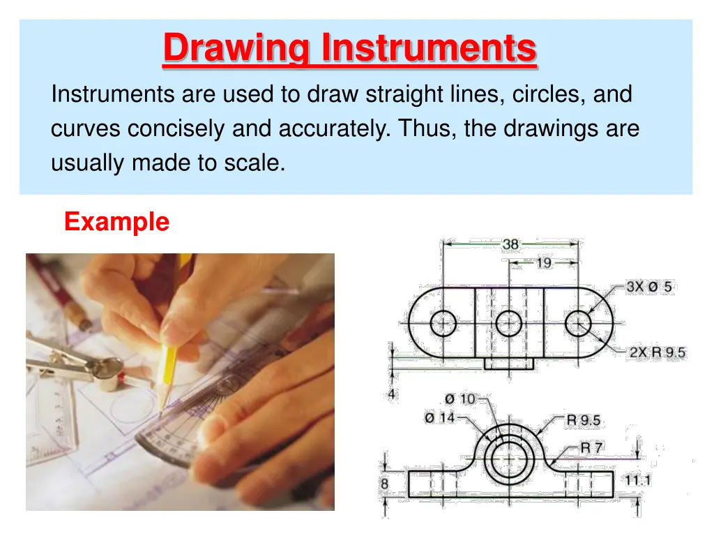 drawing instruments instruments are used to draw