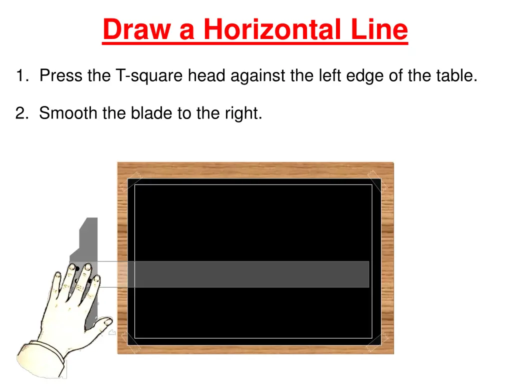 draw a horizontal line