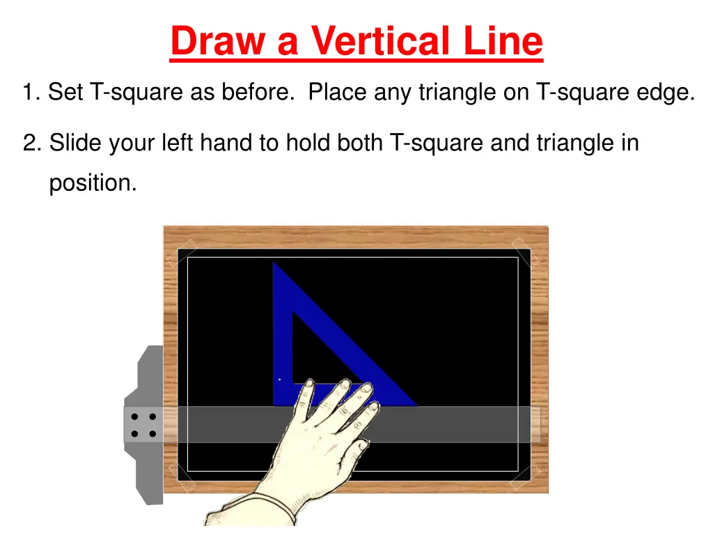 draw a vertical line