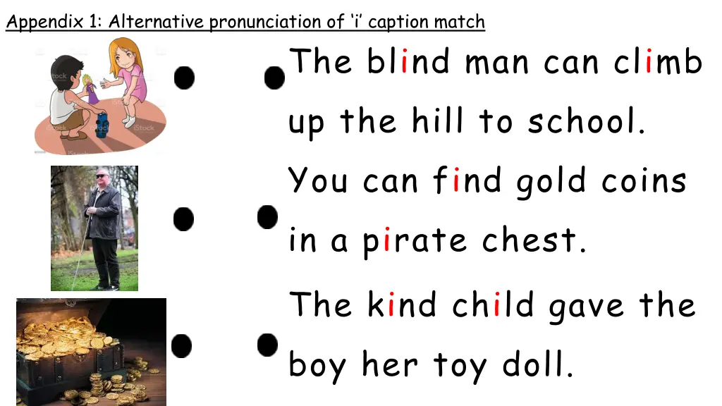 appendix 1 alternative pronunciation of i caption 1