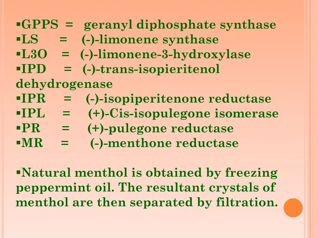 gpps geranyl diphosphate synthase ls limonene