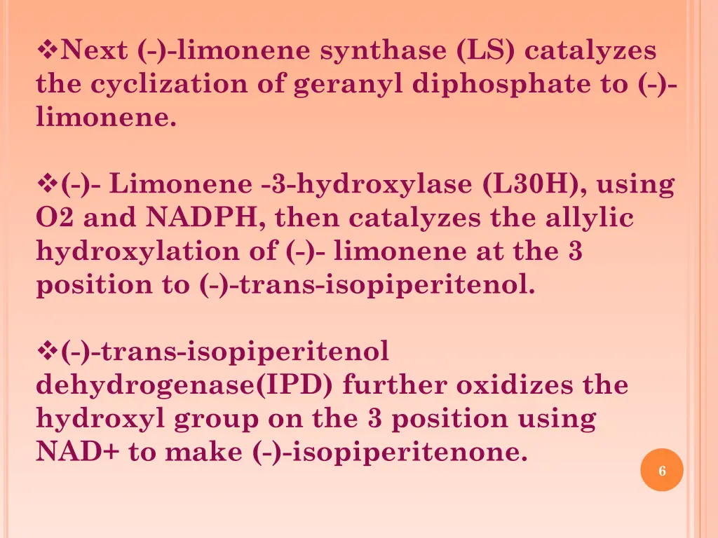 next limonene synthase ls catalyzes