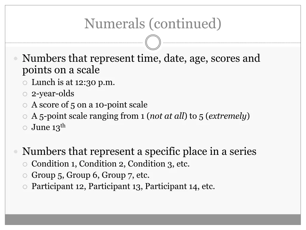 numerals continued 1