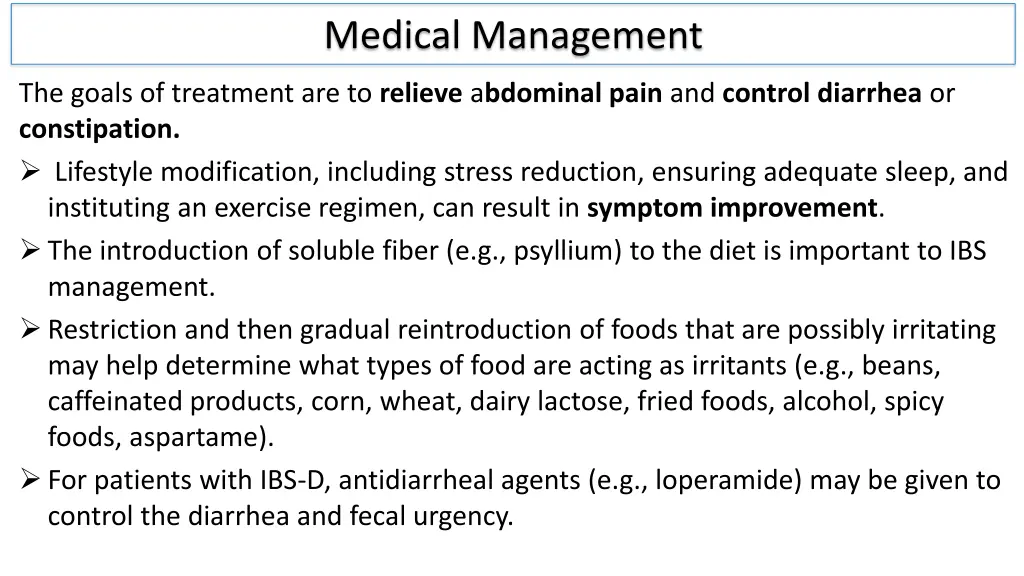 medical management