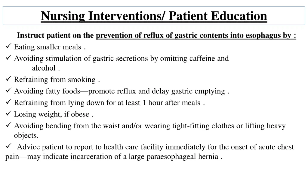 nursing interventions patient education