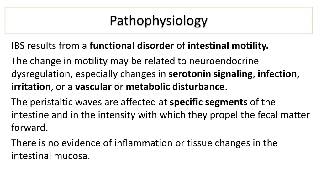 pathophysiology