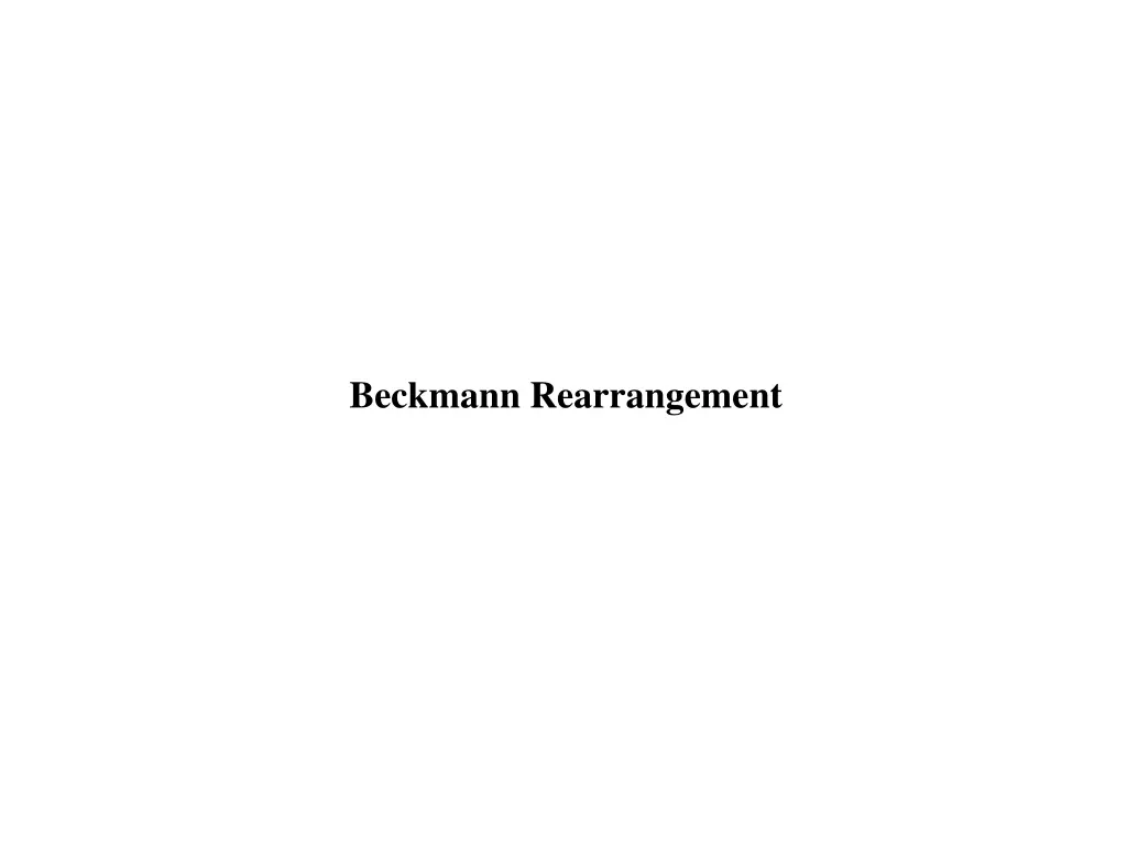 beckmann rearrangement