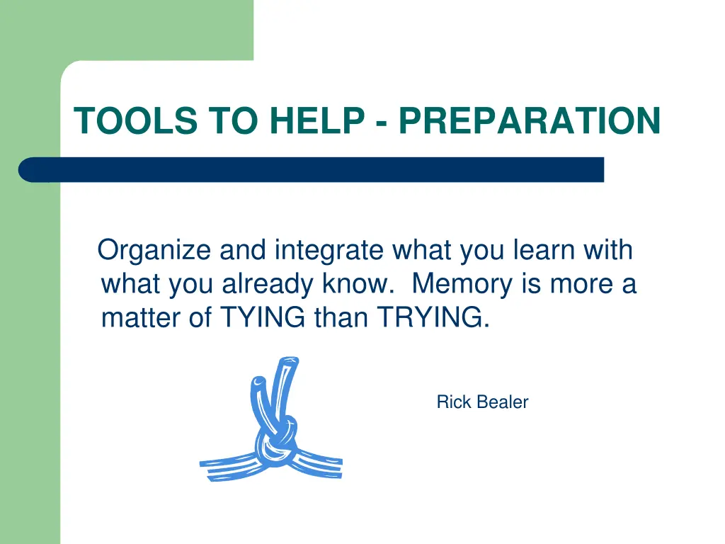 tools to help preparation 3