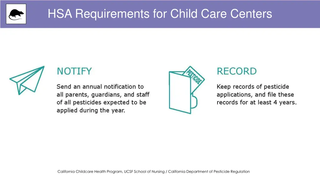 hsa requirements for child care centers 2