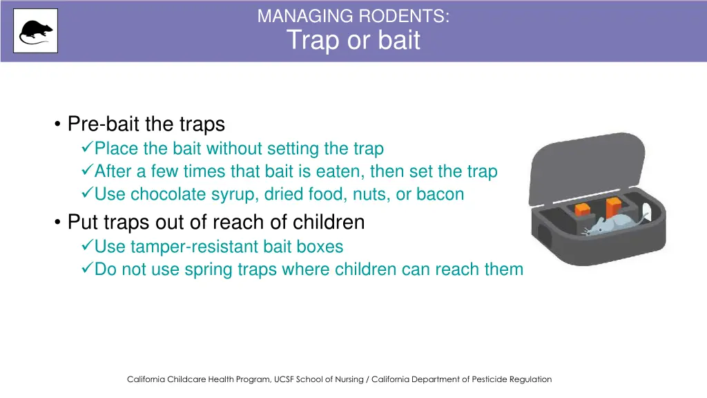 managing rodents trap or bait 1