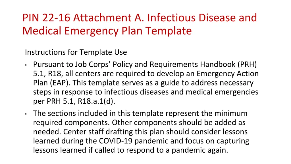 pin 22 16 attachment a infectious disease