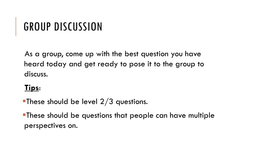 group discussion