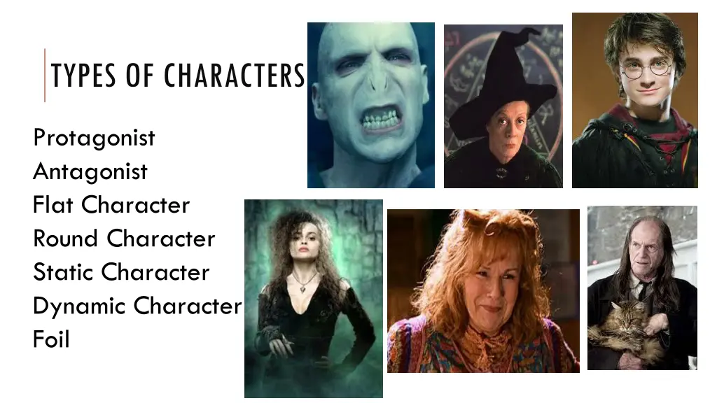 types of characters 1