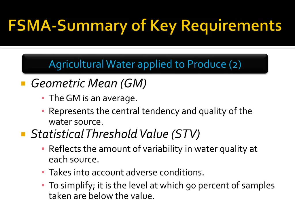 agricultural water applied to produce 2