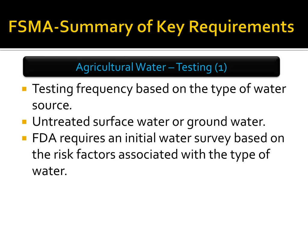 agricultural water testing 1