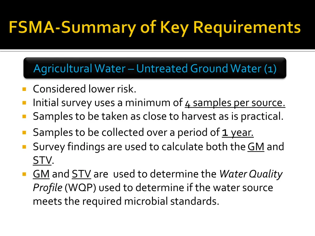 agricultural water untreated ground water 1