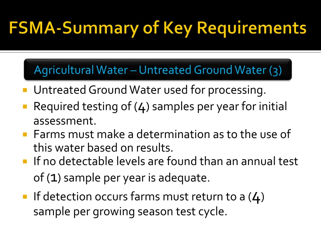 agricultural water untreated ground water 3