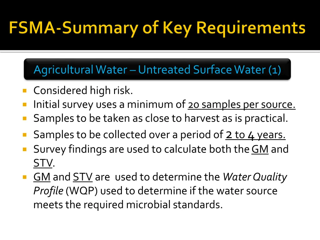 agricultural water untreated surface water 1