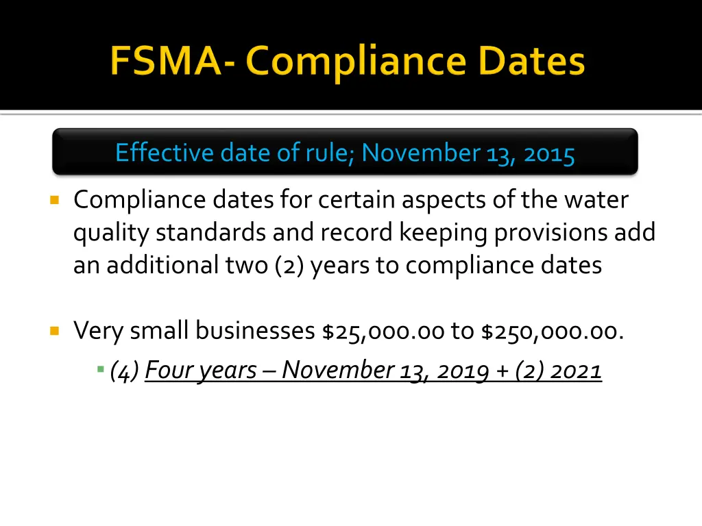 effective date of rule november 13 2015 1