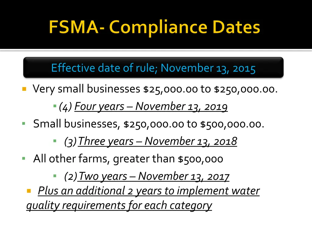 effective date of rule november 13 2015