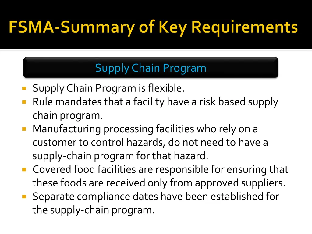 supply chain program