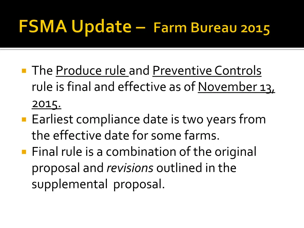 the produce rule and preventive controls rule