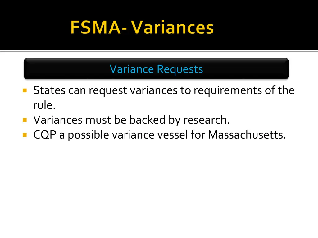 variance requests