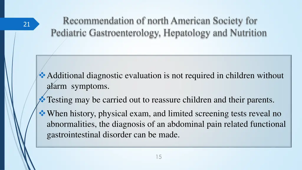 recommendation of north american society