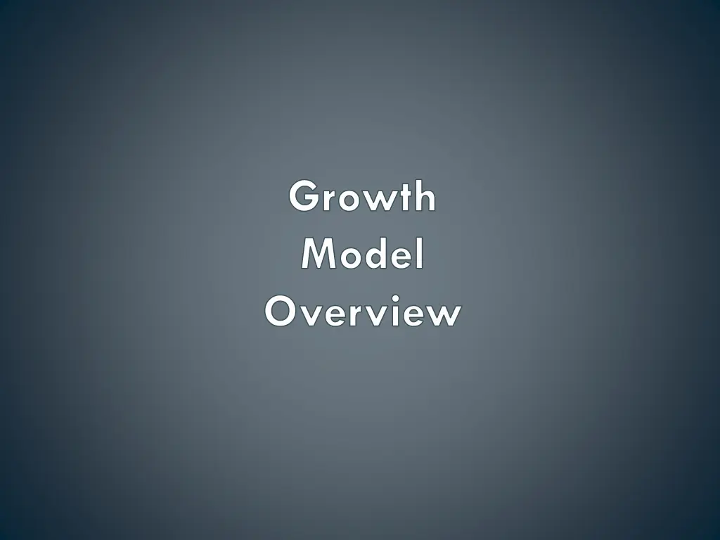 growth model overview