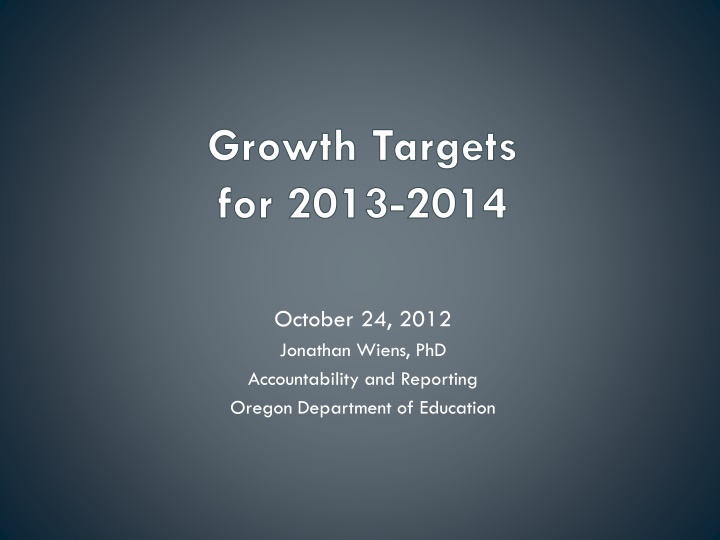 growth targets for 2013 2014