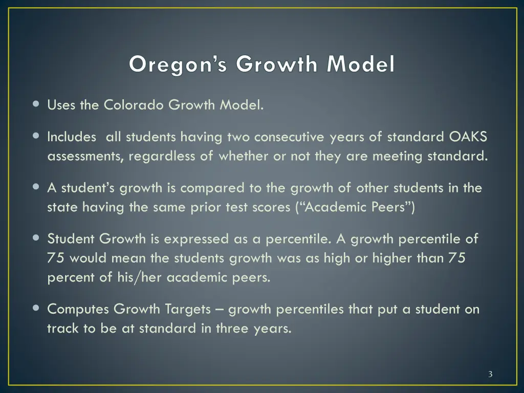 oregon s growth model