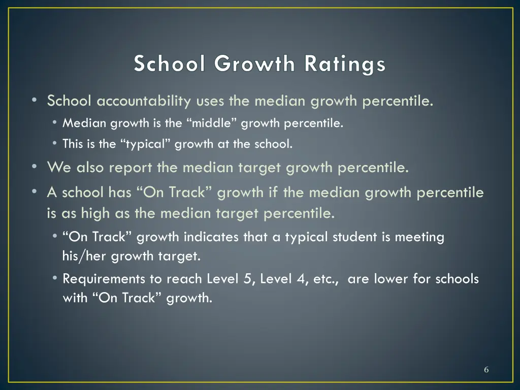 school growth ratings