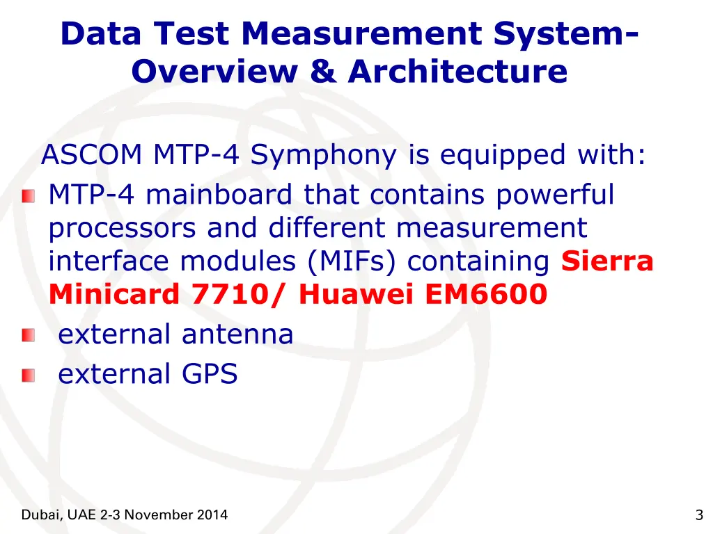 data test measurement system overview architecture