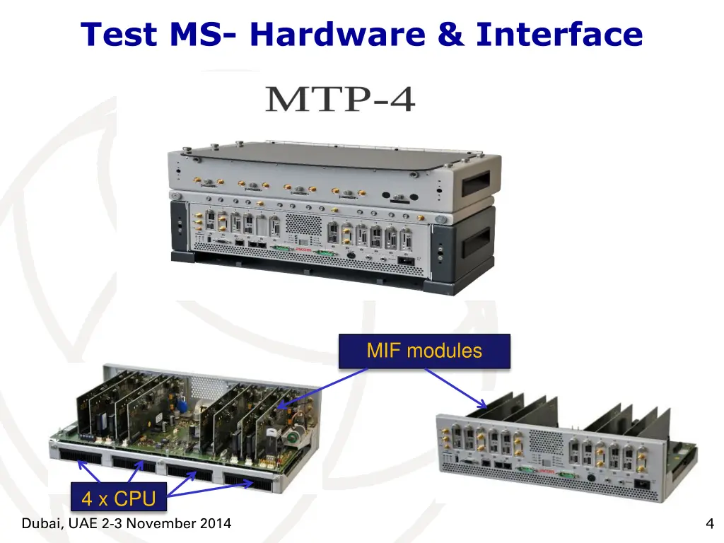 test ms hardware interface