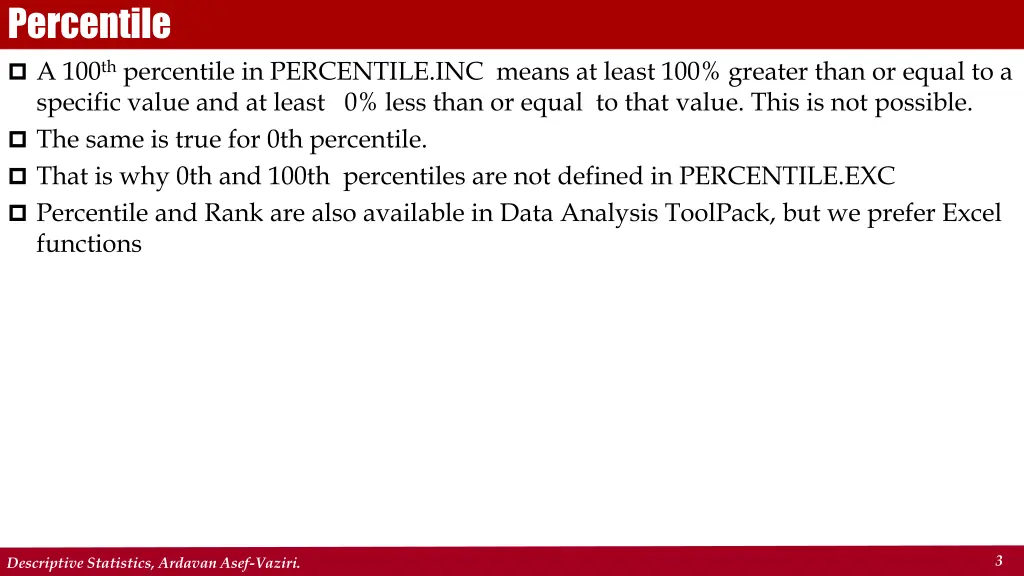 percentile