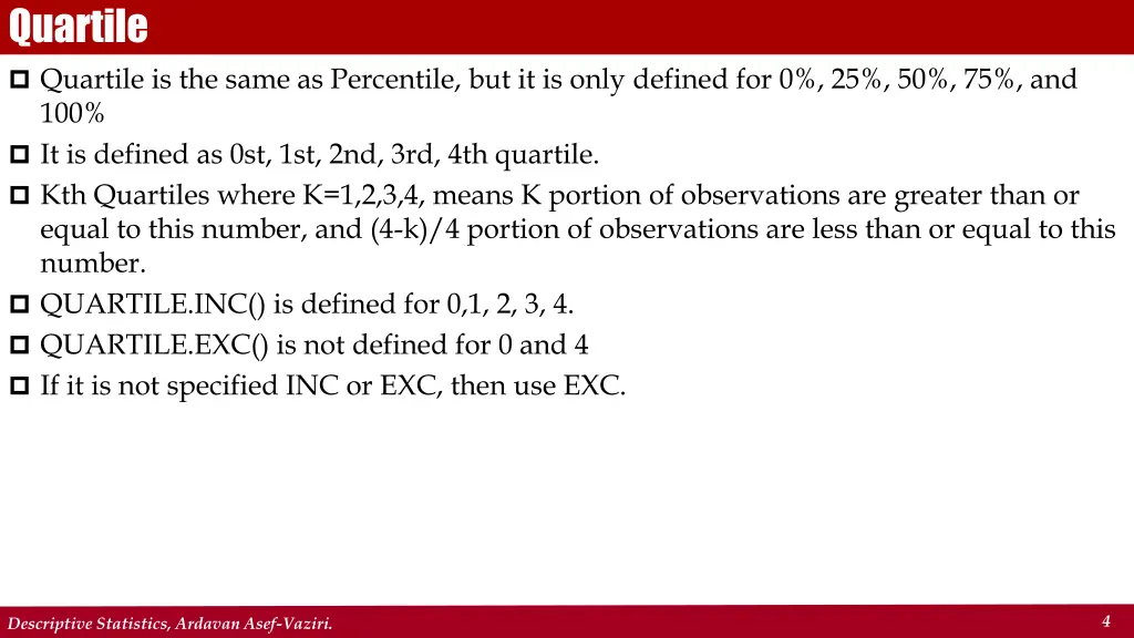 quartile