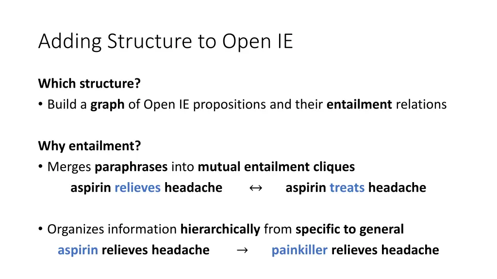 adding structure to open ie 1