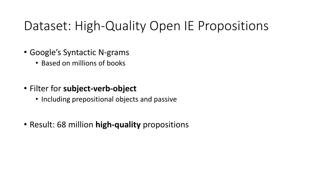 dataset high quality open ie propositions