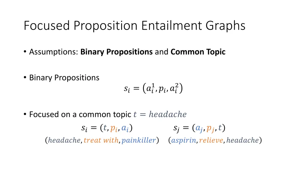 focused proposition entailment graphs 2