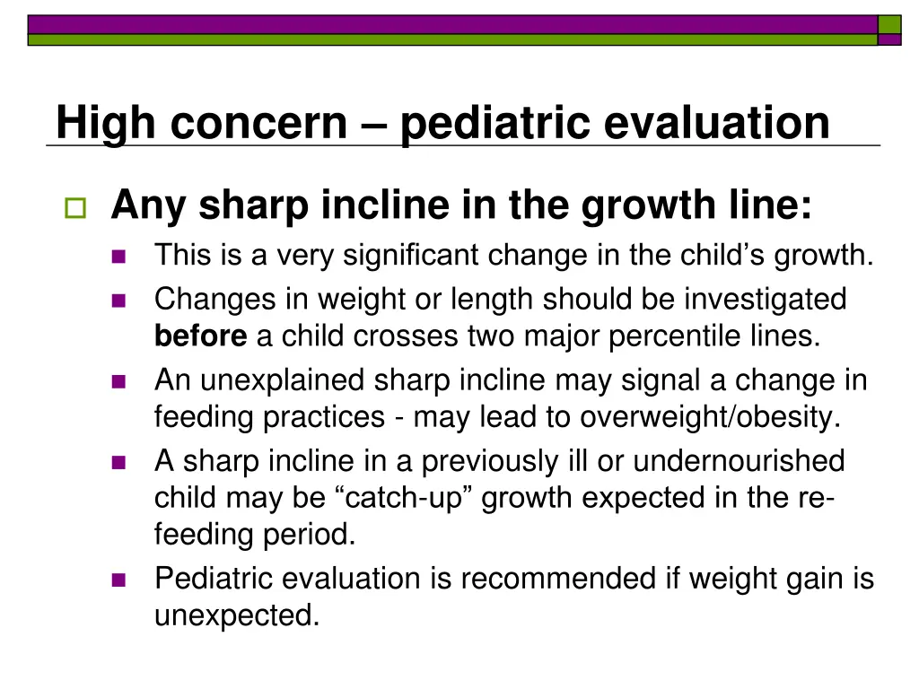 high concern pediatric evaluation 2