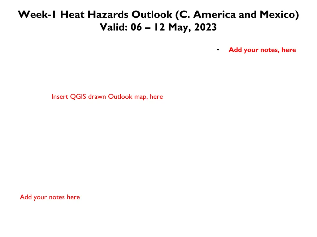 week 1 heat hazards outlook c america and mexico