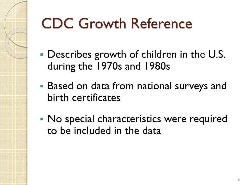 cdc growth reference