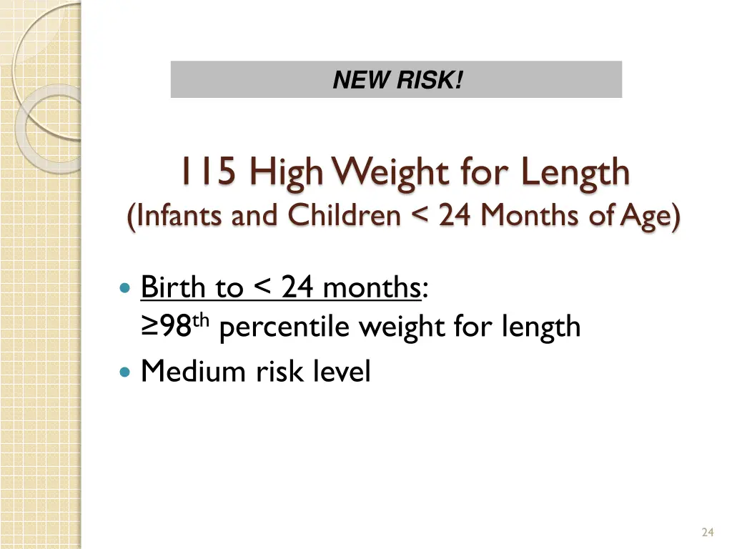 new risk