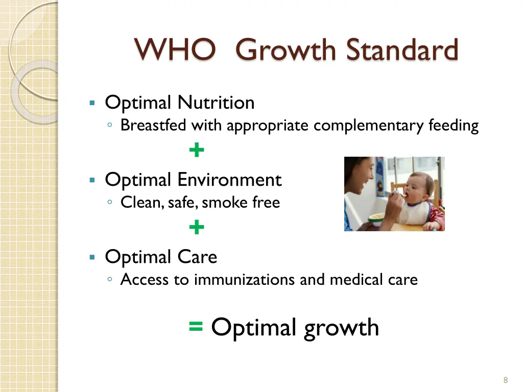 who growth standard 1